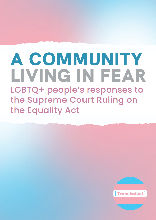 Front cover of Community Living in Fear report
